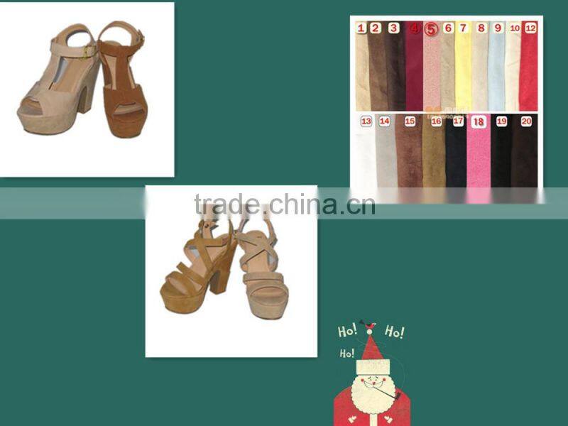 Hot sale 2014 new women's Summer high-helled sandals, deerskin flocking shoes