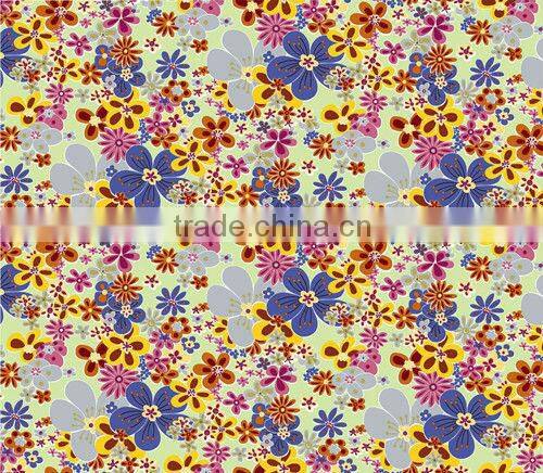 wholesaler 100% polyester taffeta flower print fabric textile