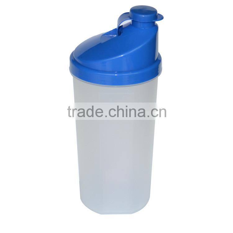 BPA free 700ML Plastic Protein Shaker Bottle with Custom Printing