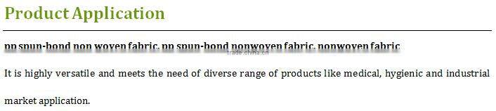 China factory Large 100% PP Non Woven Fabric Roll/spunbond nonwoven Manufacturer/pp non-woven cloth