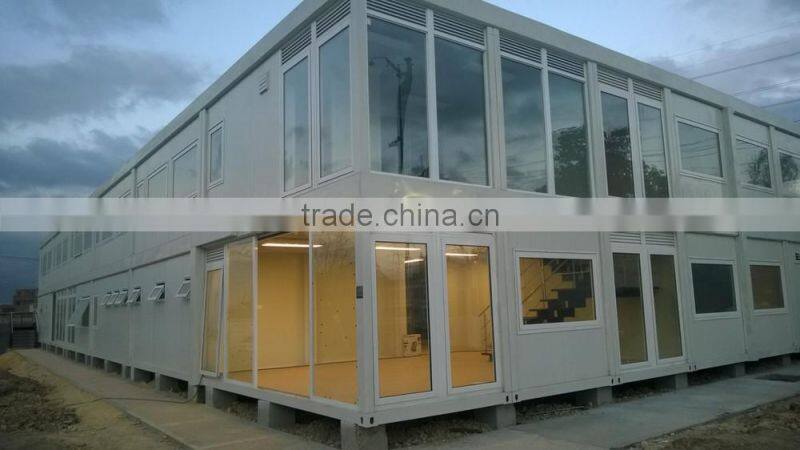 large glass window office