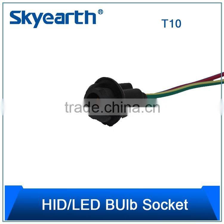Super bright led t10 socket 5630 black rubber 194 socket