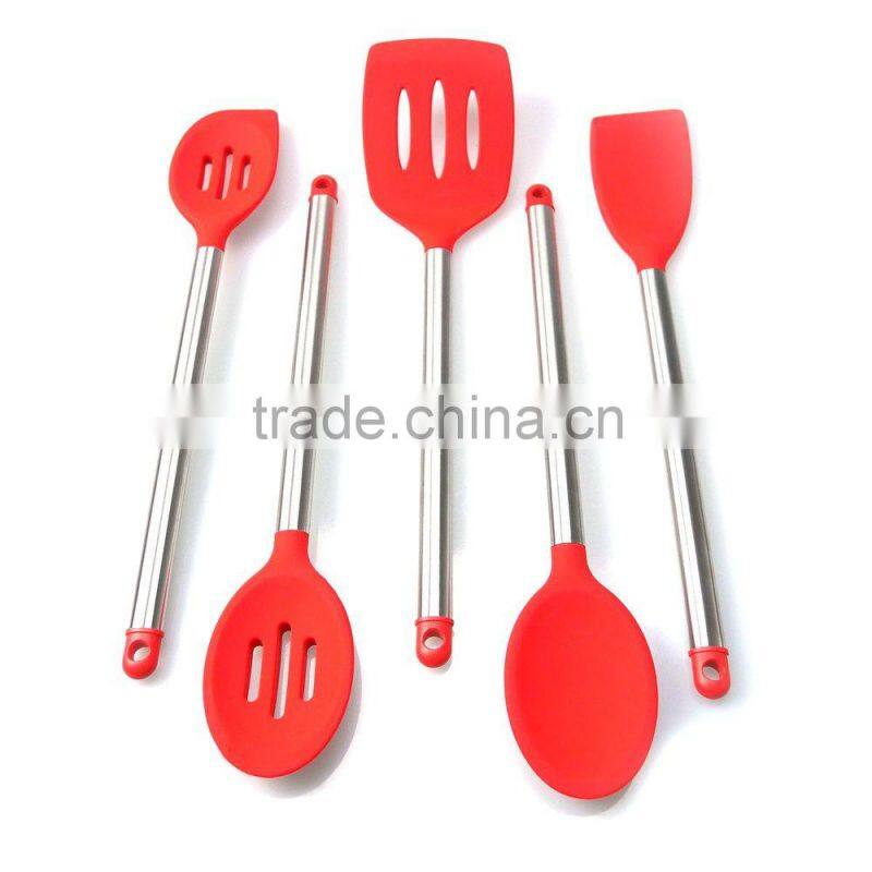 Stainless Steel Kitchen Set,Silicone Slotted Spoon