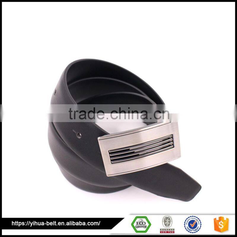 Eco-Friendly new arrival dress man leather belt with metal buckle