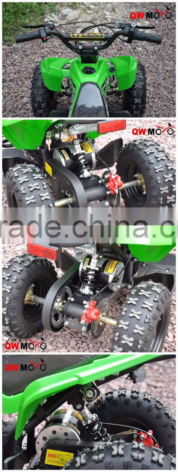QWMOTO Kids Electric Mini Bike Mini Quad Bike Electric Mini ATV bike with CE