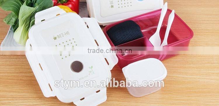 Plastic lunch box for school/company 1000ml