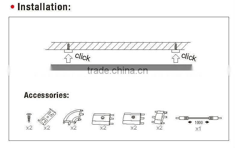PC&Aluminum with Switched 12 volt led light strip(SC-D107A)