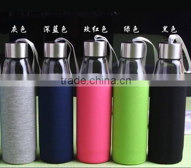 hot sale glass sport water bottle