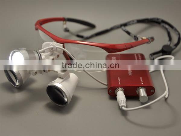 Dental supply 2.5X & 3.5X magnifying lens with light /dental loups