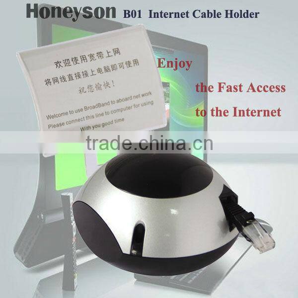 B-01 Hotel Modern Retractable Adaptor Guest Room Network Cable Tie Holder