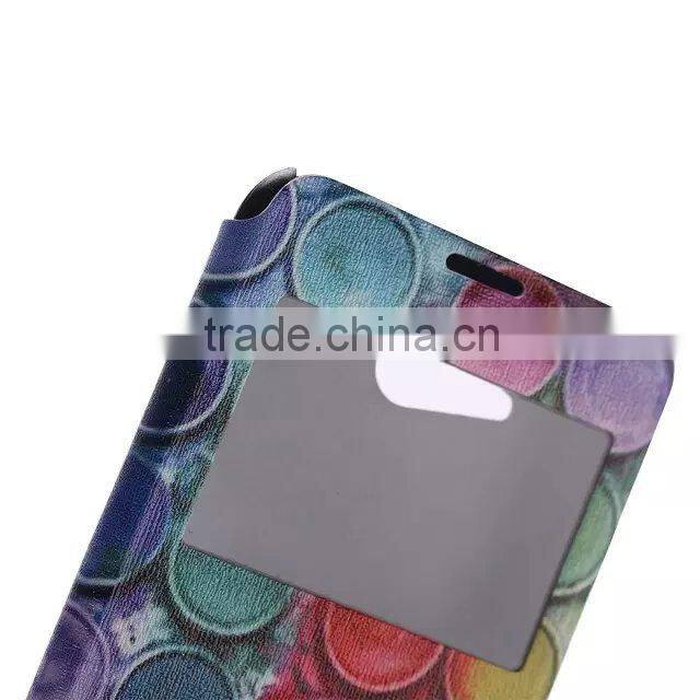 PU sublimation print custom cell phone case for SONY E4 edge