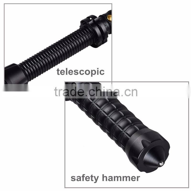 Telescopic Bat T6 LED Zoom Tactical Security Rechargeable Police Torch