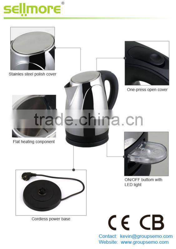 2013 new design CE/CB cordless kettle