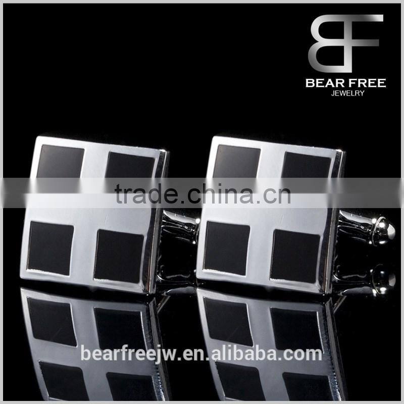 classic Style best gift black Cross enamel cufflinks