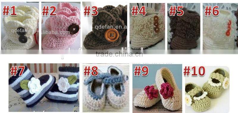 2015 best selling hand made crochet baby sandal shoes pattern