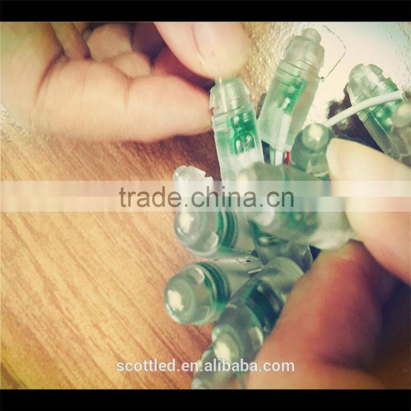 F8 12mm 5V Single Color String Lights blue red white yellow