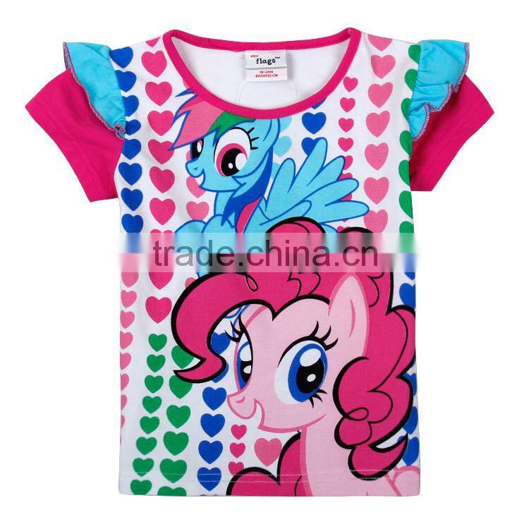 (G6131) 2015 Baby clothes my little pony kids tshirts fashion tshirts designs children clothes summer tees