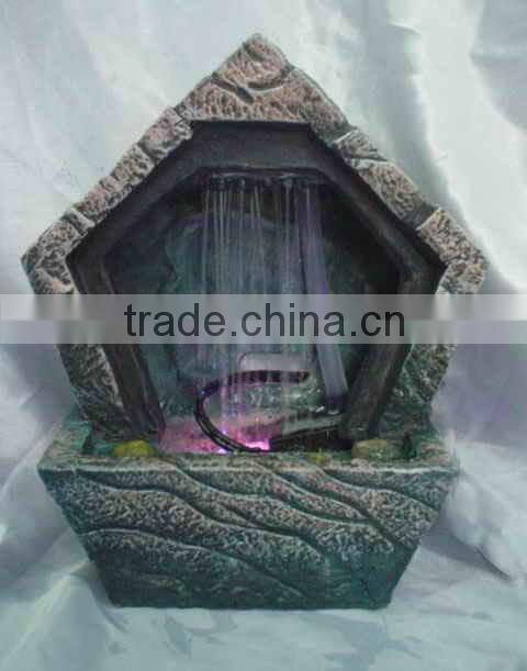 Resin Dolphin Water Fountain for Garden Decoration