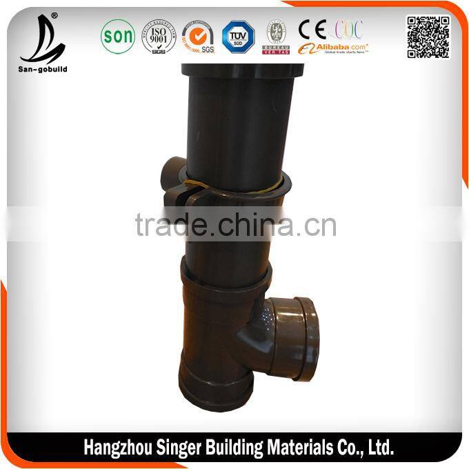 2015 new design lightweight black plastic pipe, hot sale high pressure plastic pipe