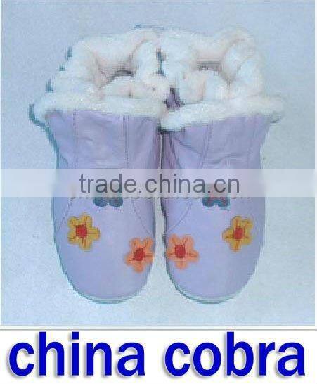 soft sole leather baby boots for winter