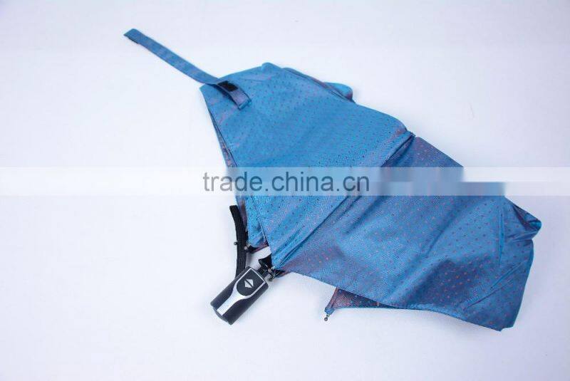 Hot selling 19 inch 6 ribs yarn-dyed fabric mini fold umbrella
