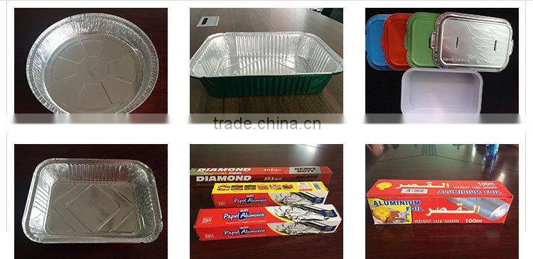 rectangular small No.2 Oblong aluminum foil container for food packing