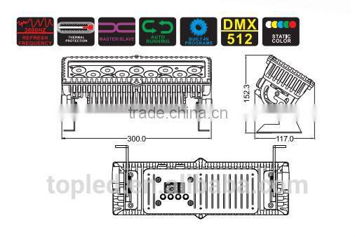 Alibab Trade Assurance IP66 RGB DMX Outdoor LED Flood Light