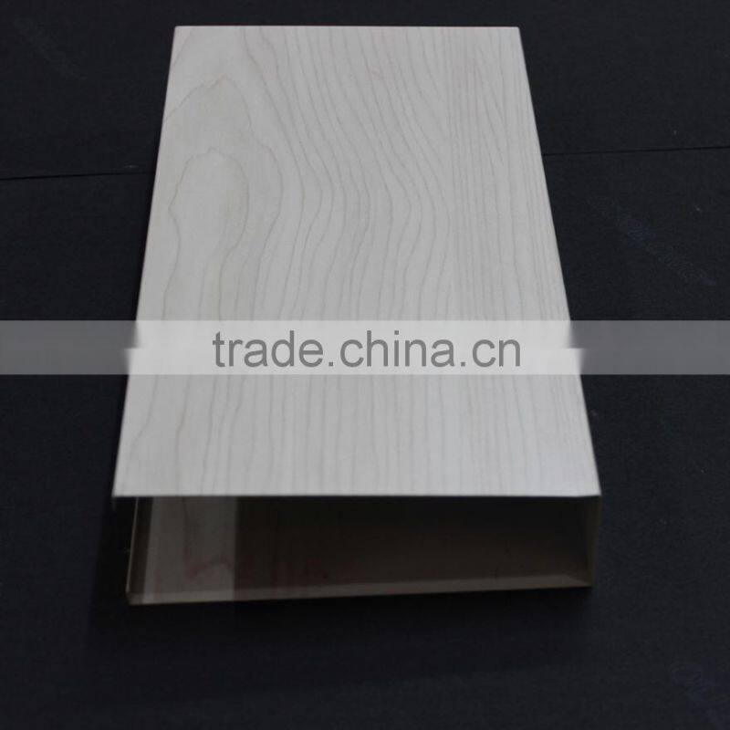 Nice Weather Resistance Wood Grain Suspended Slat Ceiling U aluminum Screen Ceiling Tiles