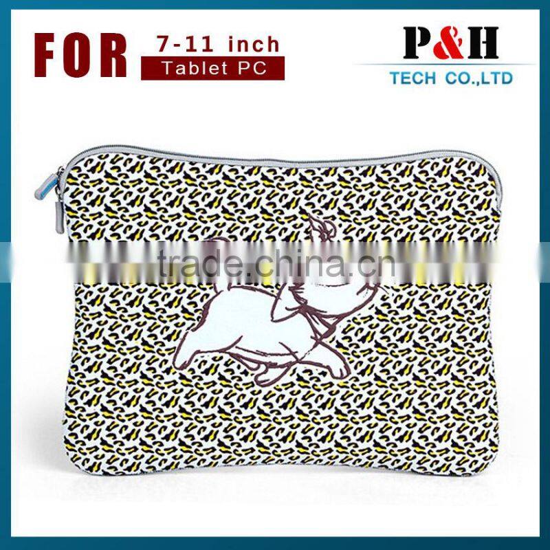 Heat sublimation printing neoprene laptop bag with custom printing