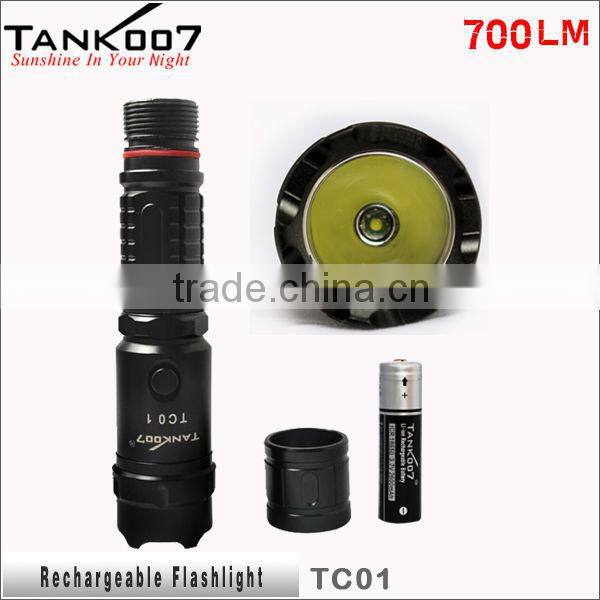 Rechargeable Led Outdoor Lamp R5 Flashlight Torch Manufacturer TC01