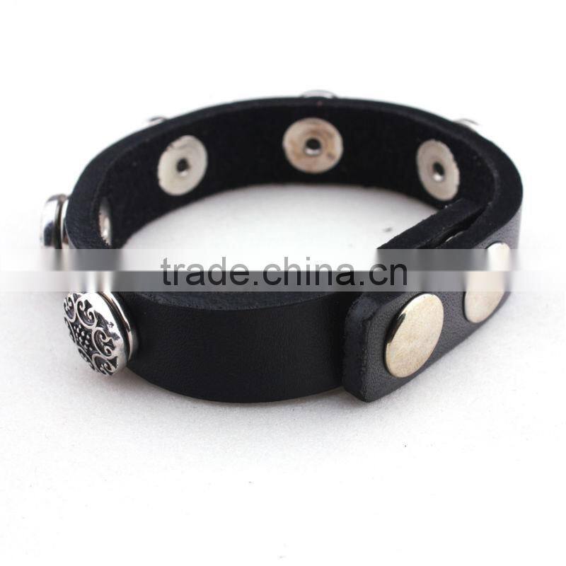 2013 New Products,Leather Button Bracelet,Smart Bracelet,Alibaba China