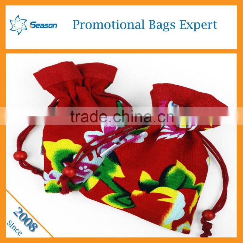 Wholesale chinoiserie velvet bag drawstring bag custom candy bag