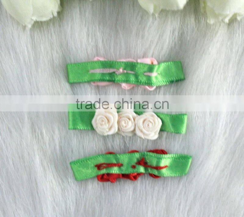 Wholesale polyester ribbon rose