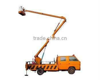 Truck bed fixed hydraulic boom lift platform for rental and dealing