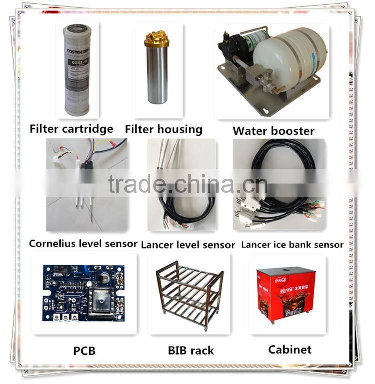 2014 stainless steel 3 heads coke dispenser