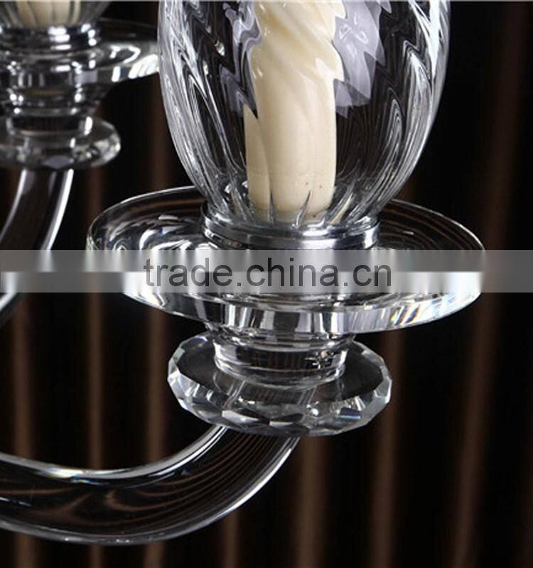 SH1504 wholesale tall replacement glass candle holder candelabra