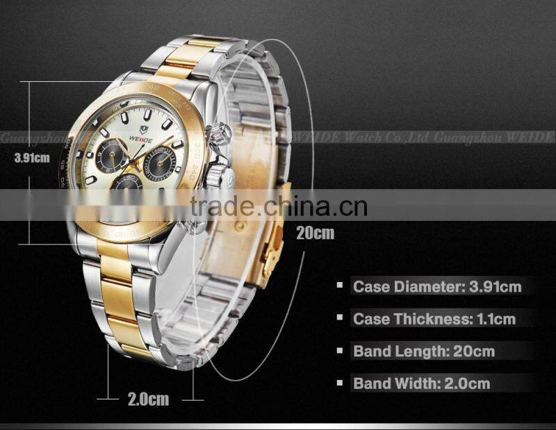 Male Smart Brand watch Water Resistant wristwatch Full stainless Steel Watches Quartz Movement Diver watch case