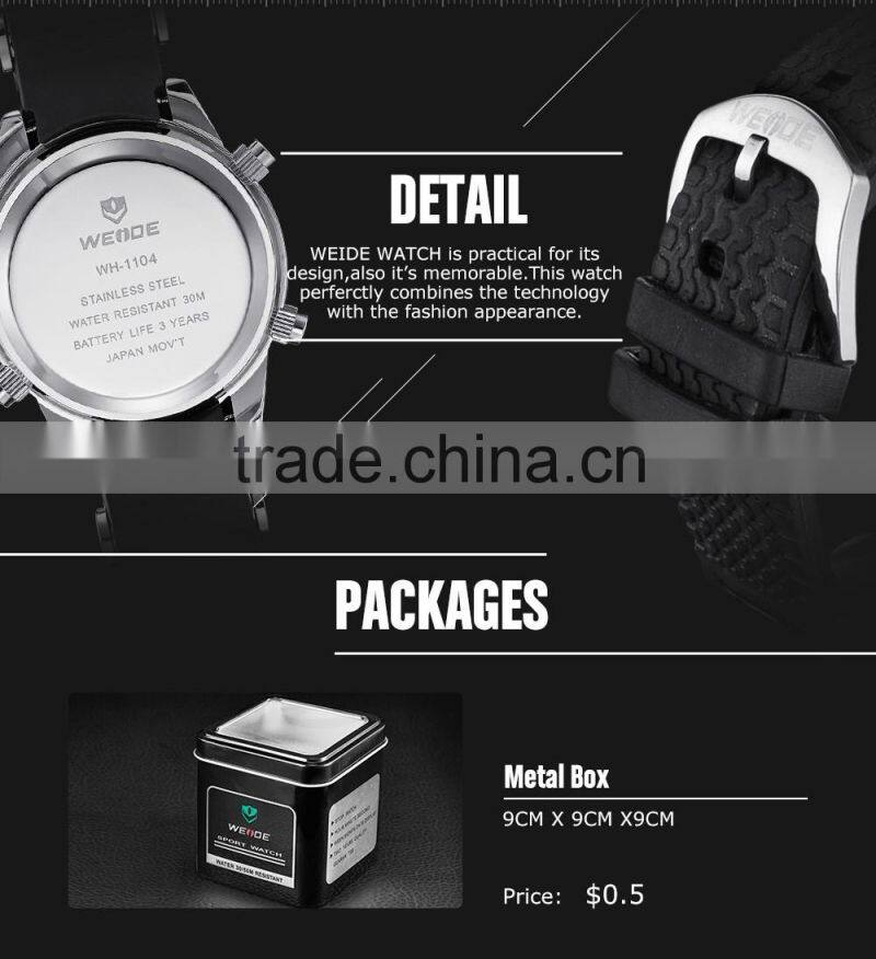 WH1104 WEIDE 2015 New Fashion Western Digital Watches Water Resistant Alibaba Express Watches Men