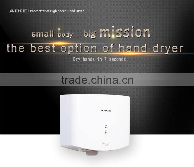 AIKE HAND DRYER AK2630 ABS Plastic Automatic Jet Air Hand Drier for bathroom