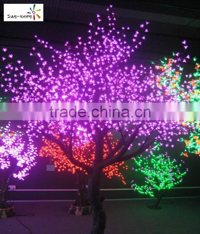 Cheap plastic cherry blossom tree high simulation lighted blossom tree nice quality outdoor lighted trees light