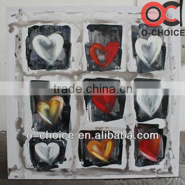 Newest design handpainted abstract wall oil painting designs