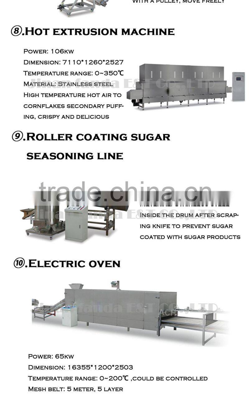 corn flakes machine, extruder, corn flake
