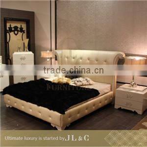 JB16-23 Nightstand with Solid wood in Bedroom from JL&C Luxury Home Furniture Latest Designs 2016(China Supplier)