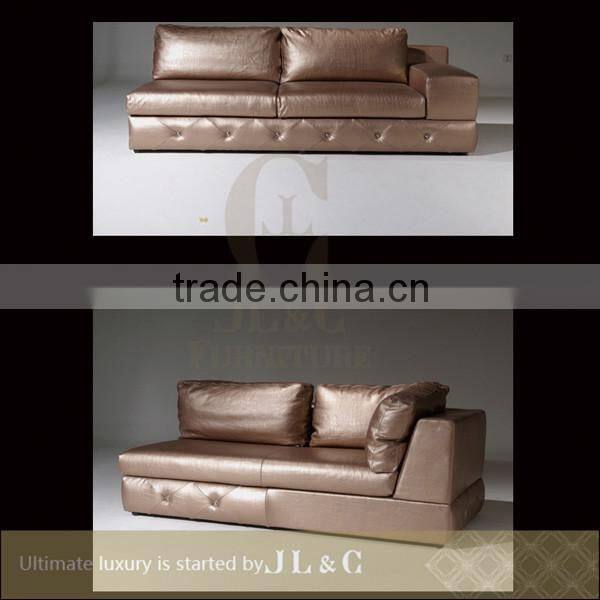 JS10 Living Room Furniture Sectional Sofa Full Grain Leather Sofa JL&C Luxury Home Furniture New Sofa Designs