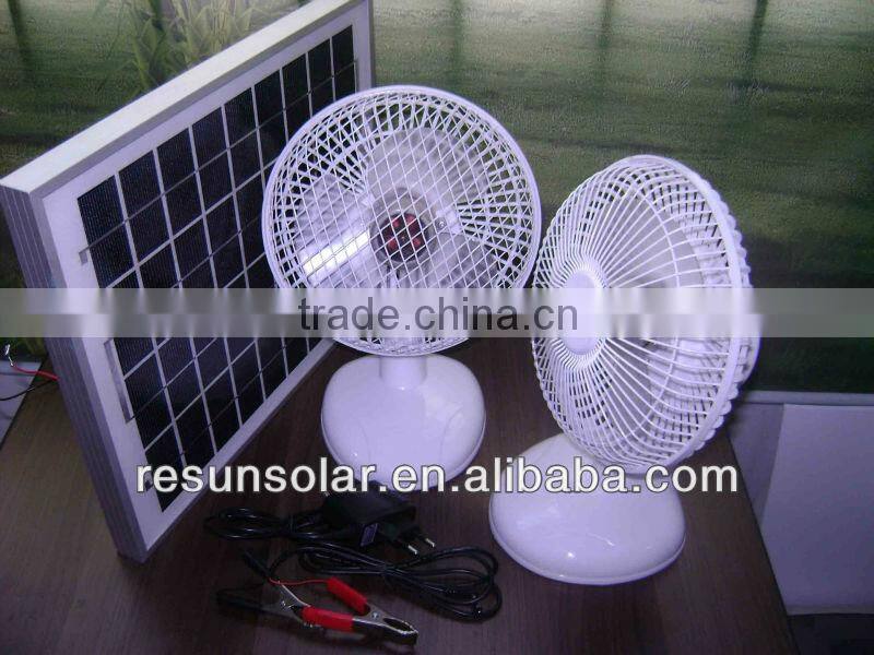 popular 24V 12V DC/rechargeable table fan/solar dc fan /ACDC