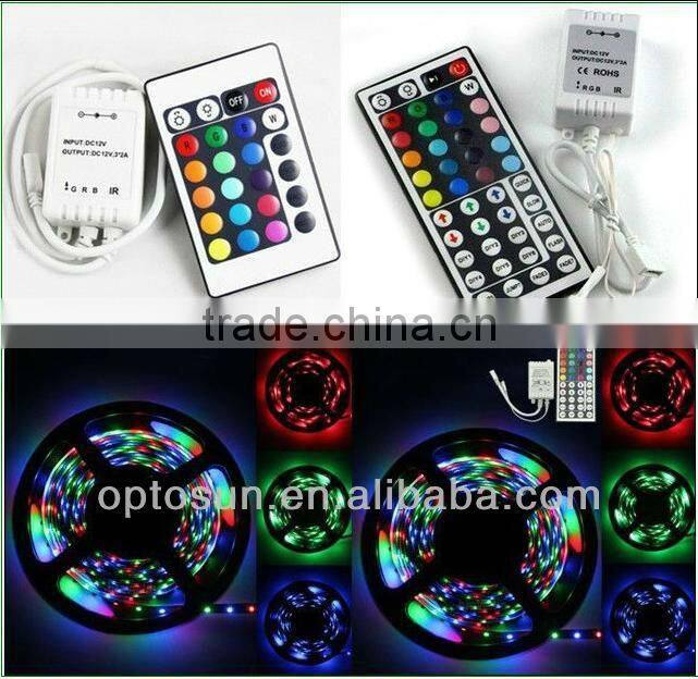 RGB SMD5050 LED strip with driver and remote controller