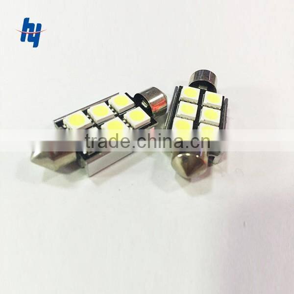 super cheap auto led light c5w 5050 6smd car festoon canbus led 36mm