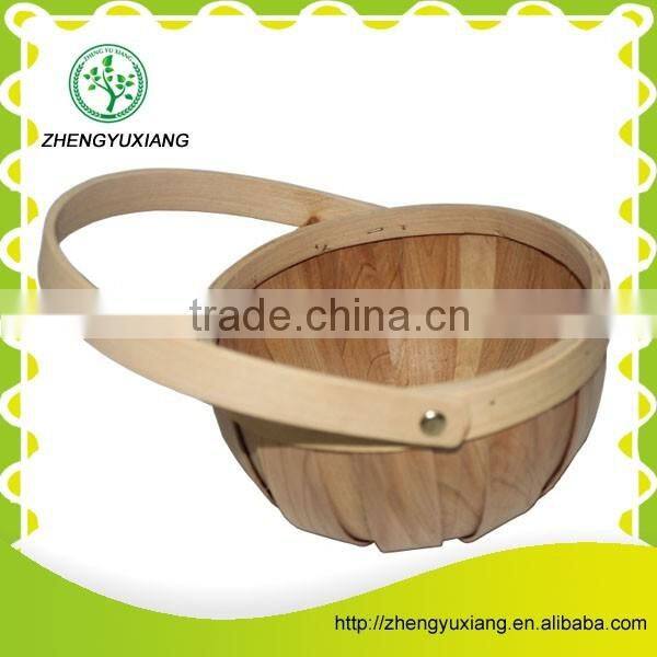 Wooden basket for carrying things