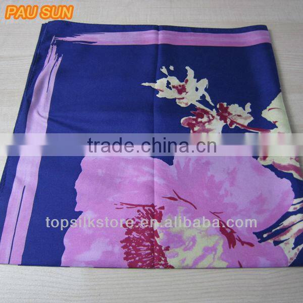 Hand Printing Square Unique Patter Fine Scarf Silk Scarf