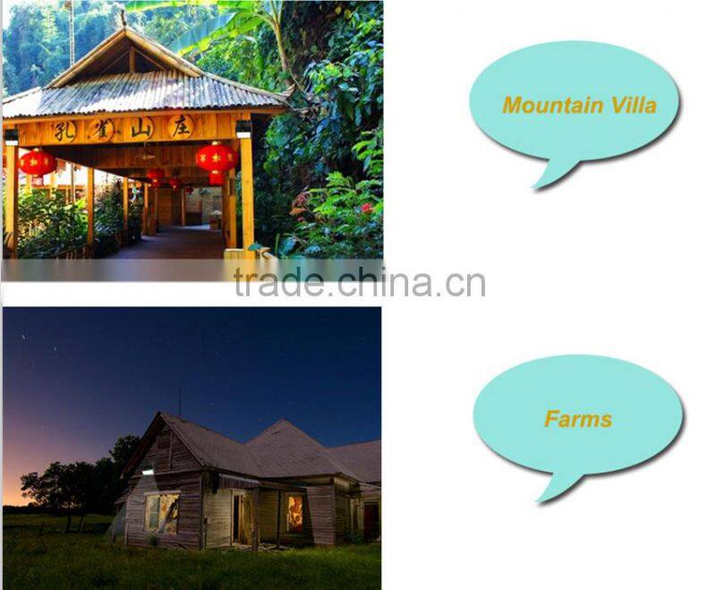 2016 New original factory solar light,high capacity wall light with battery